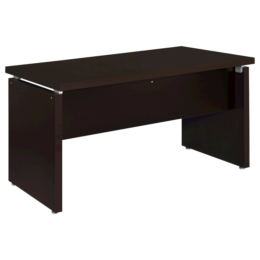 Skylar 55-inch Computer Desk with Keyboard Drawer Cappuccino. Picture 7