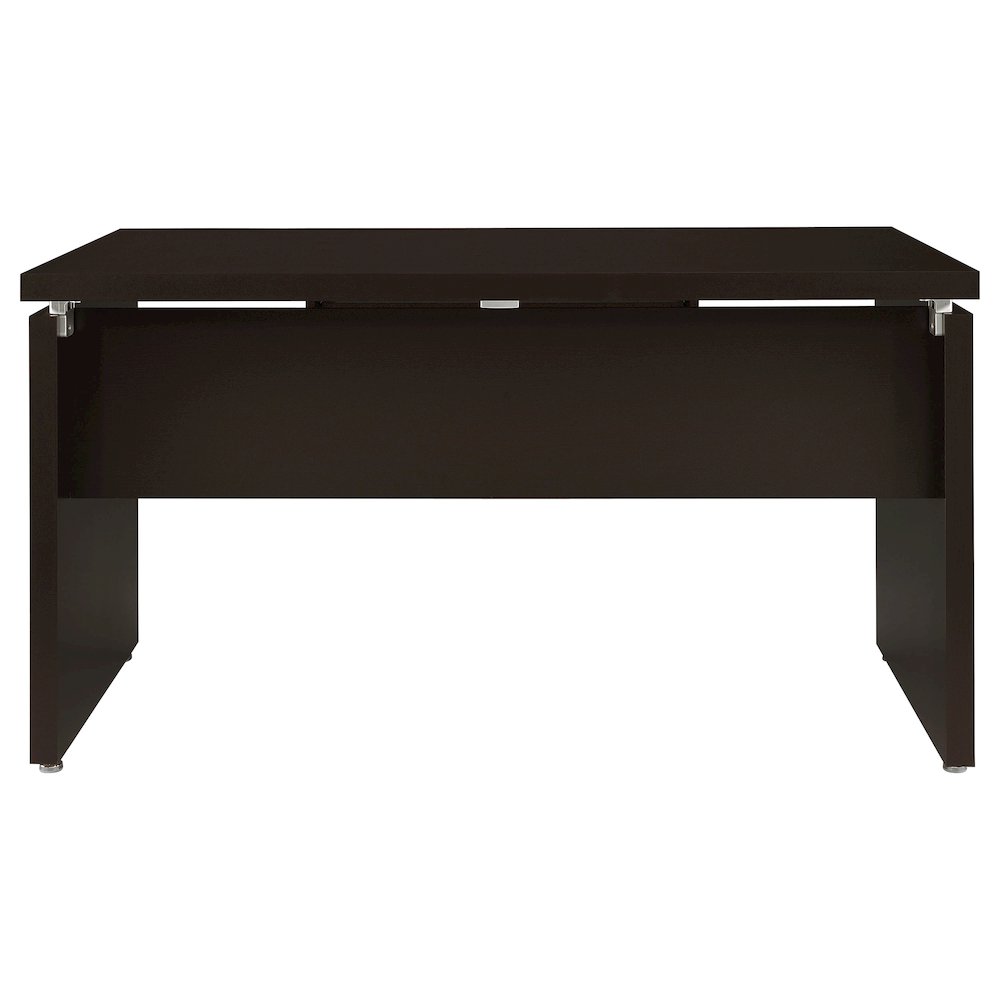 Skylar 55-inch Computer Desk with Keyboard Drawer Cappuccino. Picture 8