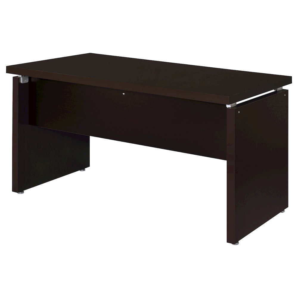 Skylar 55-inch Computer Desk with Keyboard Drawer Cappuccino. Picture 9