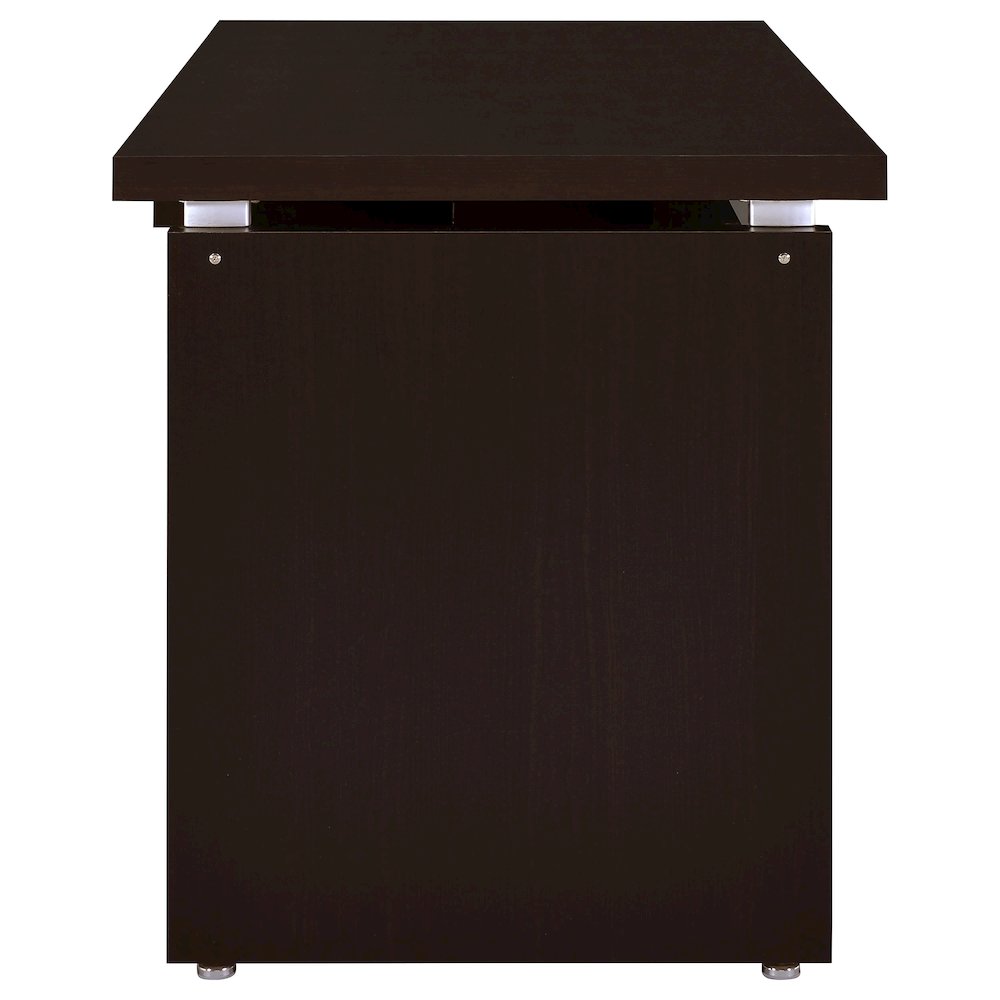 Skylar 55-inch Computer Desk with Keyboard Drawer Cappuccino. Picture 10
