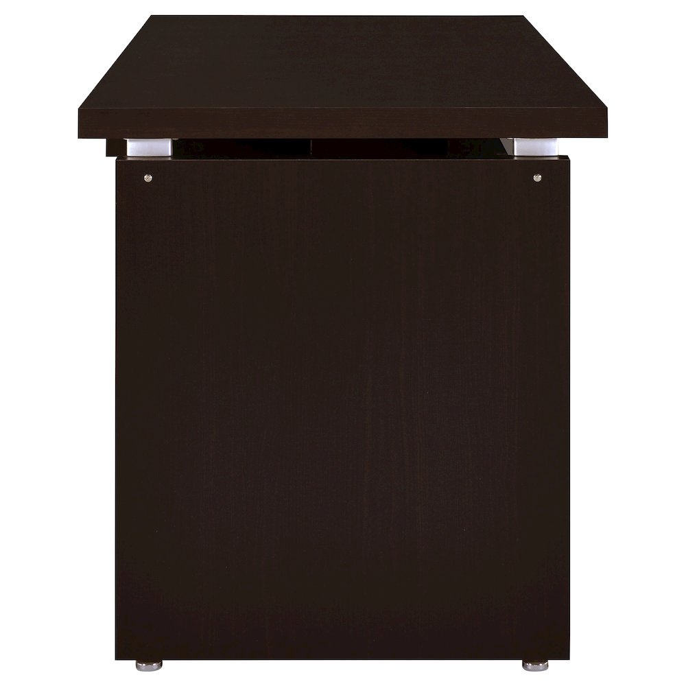 Skylar 83-inch L-Shaped Office Computer Desk Cappuccino. Picture 6
