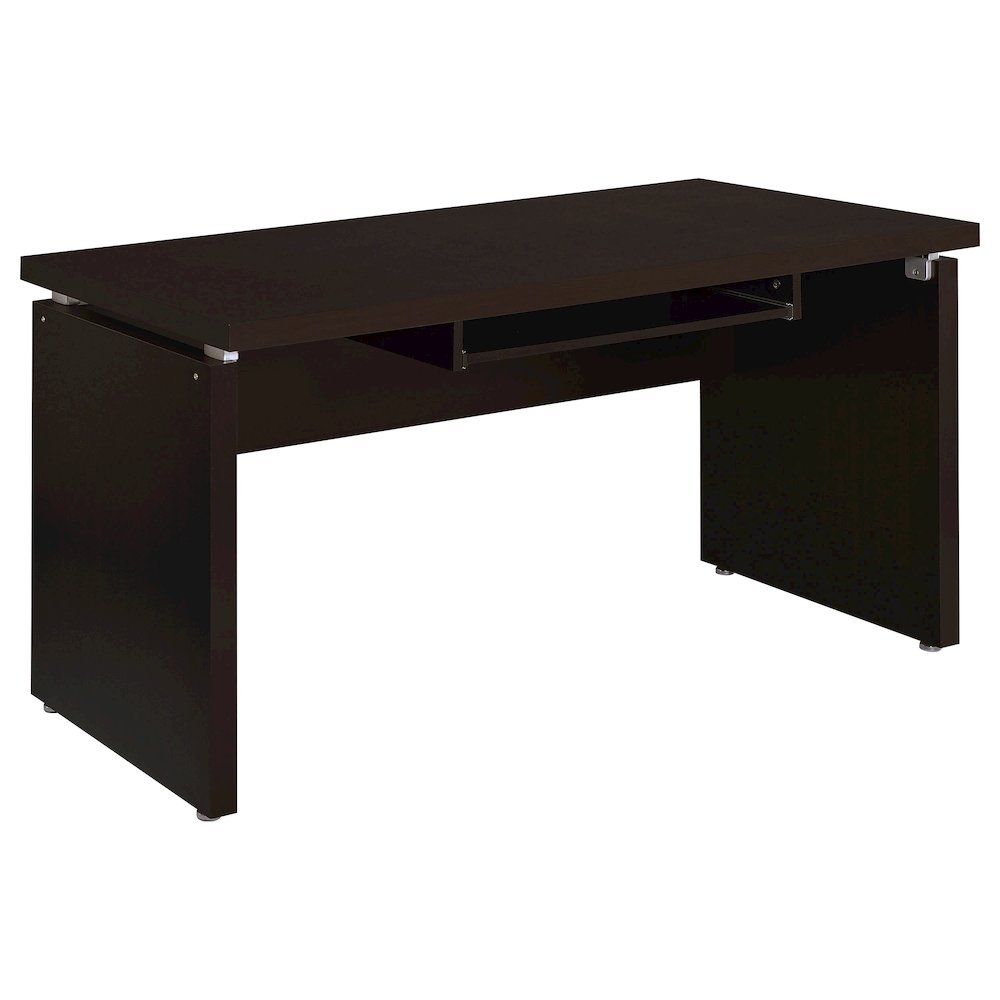 Skylar L-Shape Desk with Mobile File Cabinet Cappuccino. Picture 3