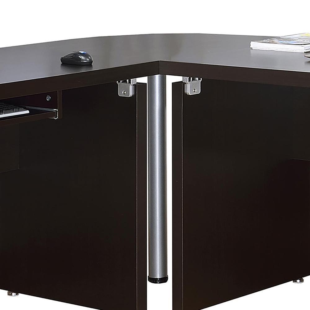 Skylar Square Corner Table Cappuccino. Picture 2