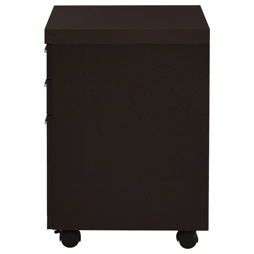 Skylar 3-drawer Home Office Mobile File Cabinet Cappuccino. Picture 6