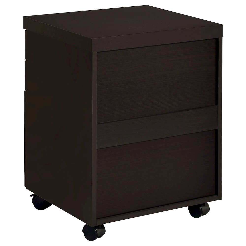 Skylar 3-drawer Home Office Mobile File Cabinet Cappuccino. Picture 7