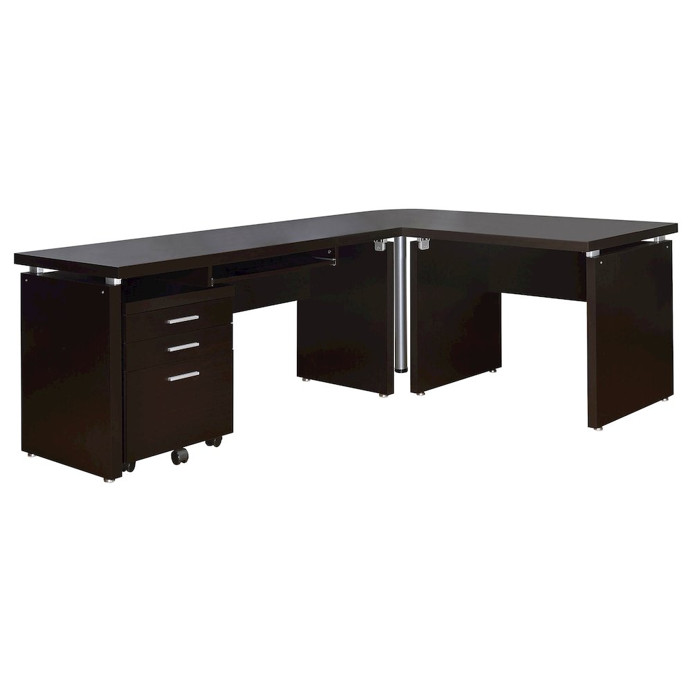 Skylar 3-drawer Home Office Mobile File Cabinet Cappuccino. Picture 11