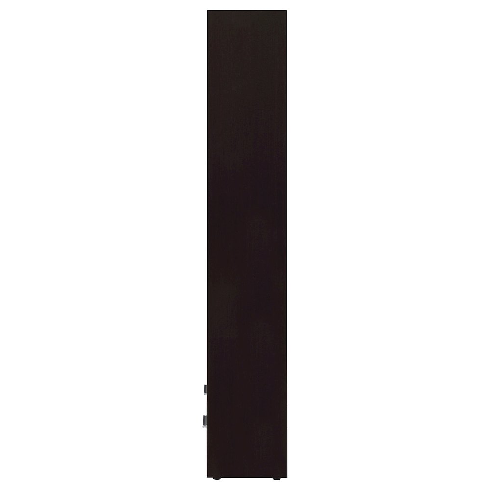 Skylar 71-inch 5-shelf Bookcase with Drawer Cappuccino. Picture 6
