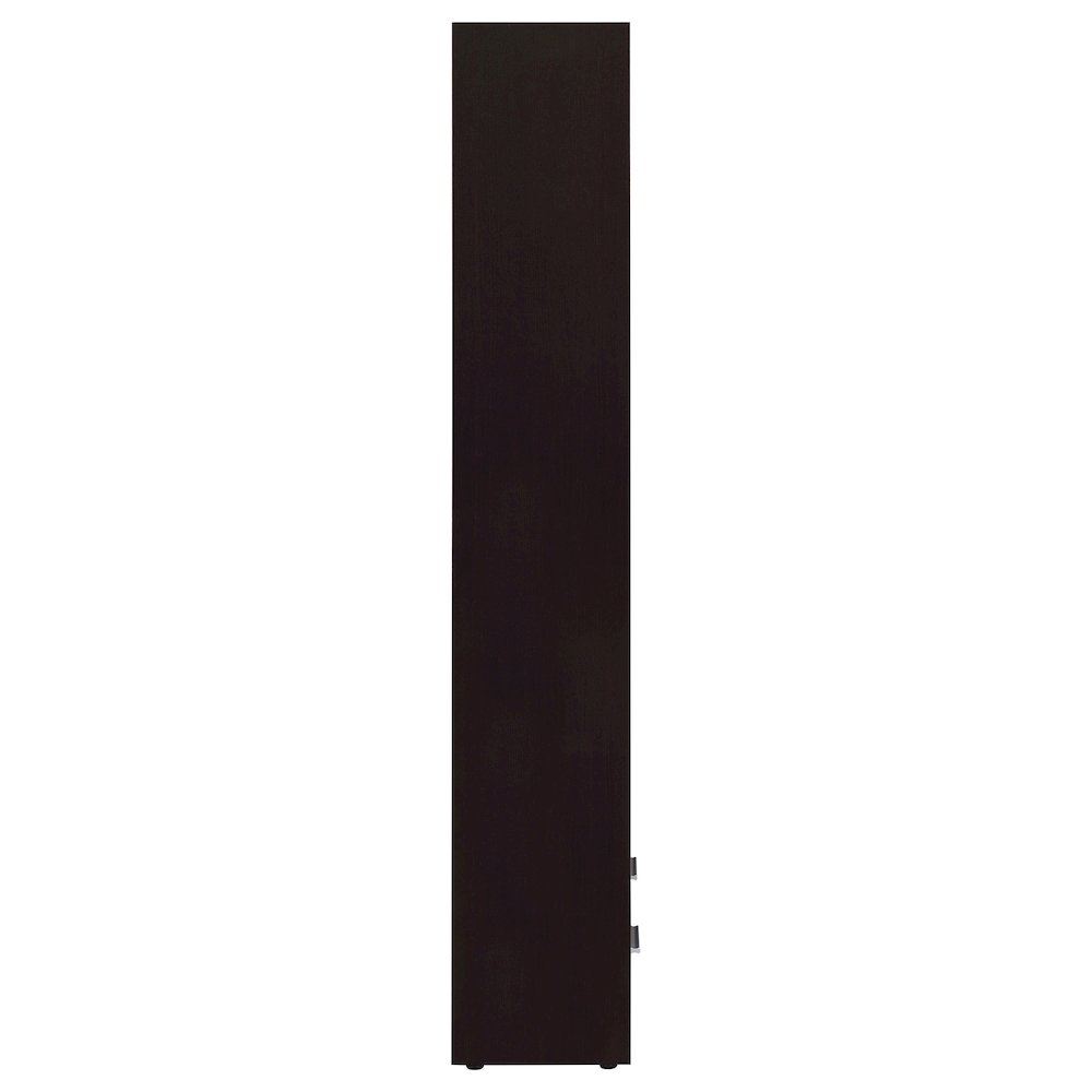 Skylar 71-inch 5-shelf Bookcase with Drawer Cappuccino. Picture 10