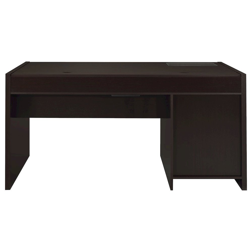 Halston 60-inch 3-drawer Office Computer Desk Cappuccino. Picture 5
