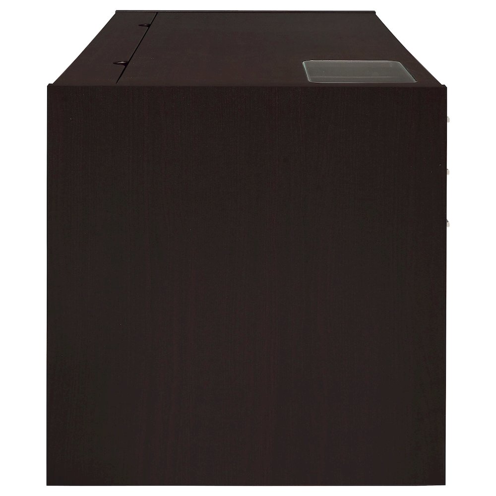 Halston 60-inch 3-drawer Office Computer Desk Cappuccino. Picture 6