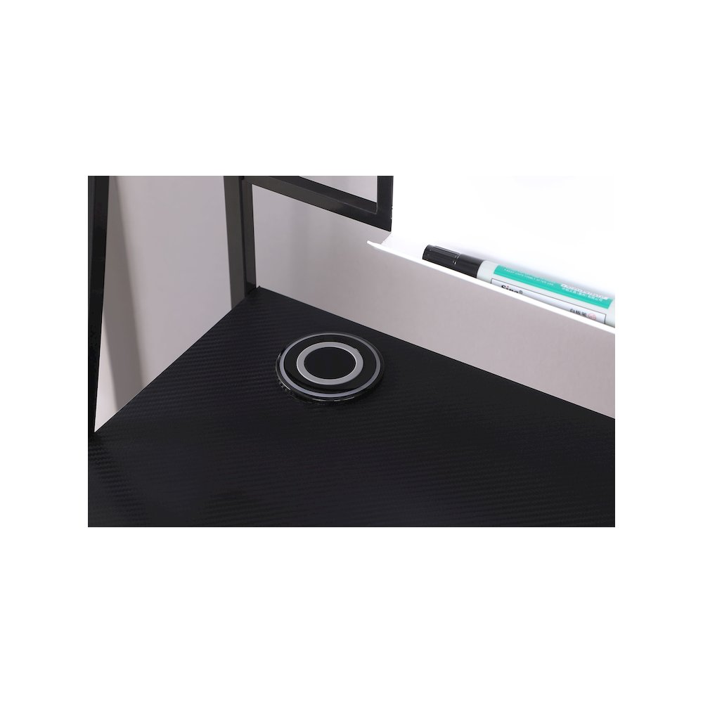 Jessie 47-inch Writing Desk with Whiteboard and USB Black. Picture 8