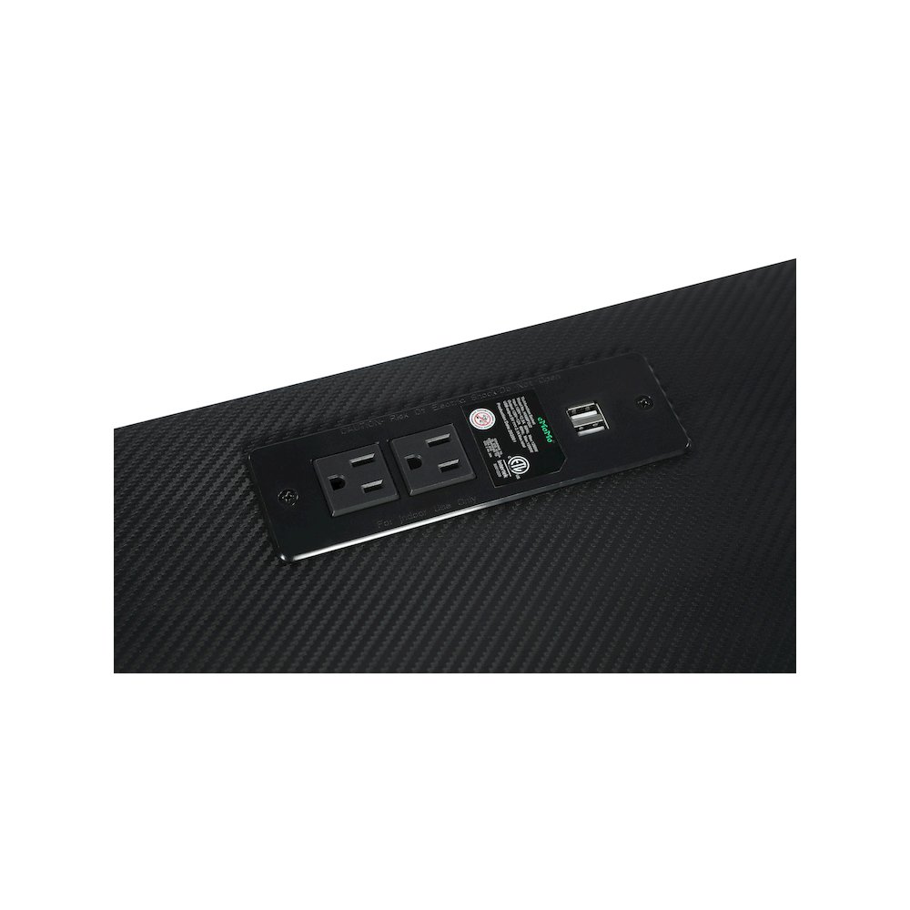 Jessie 47-inch Writing Desk with Whiteboard and USB Black. Picture 10