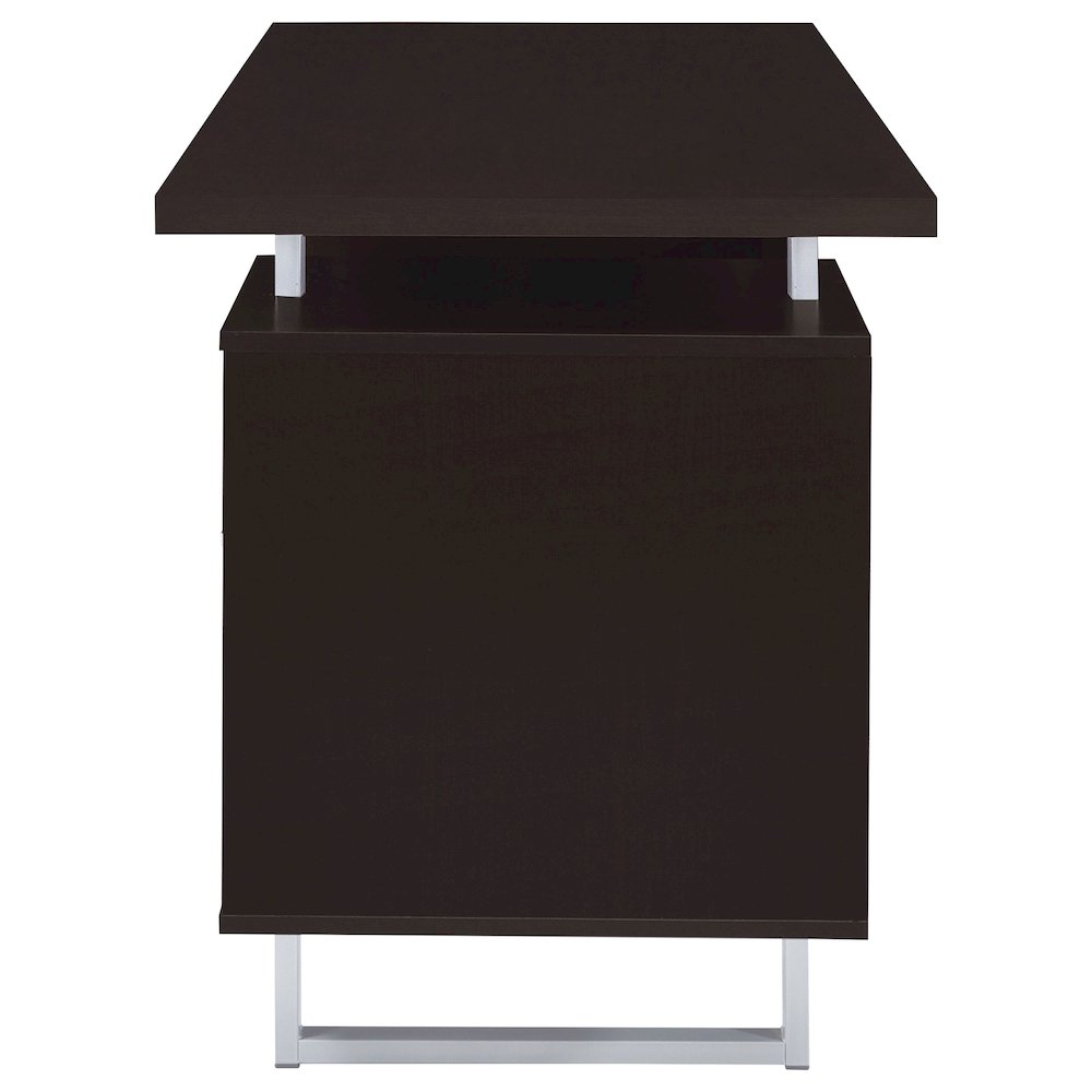 Lawtey 60-inch 2-drawer Office Computer Desk Cappuccino. Picture 6
