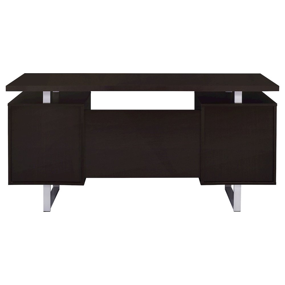 Lawtey 60-inch 2-drawer Office Computer Desk Cappuccino. Picture 8
