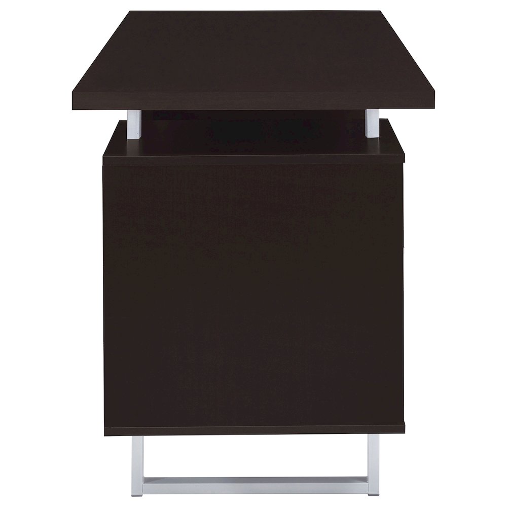 Lawtey 60-inch 2-drawer Office Computer Desk Cappuccino. Picture 10