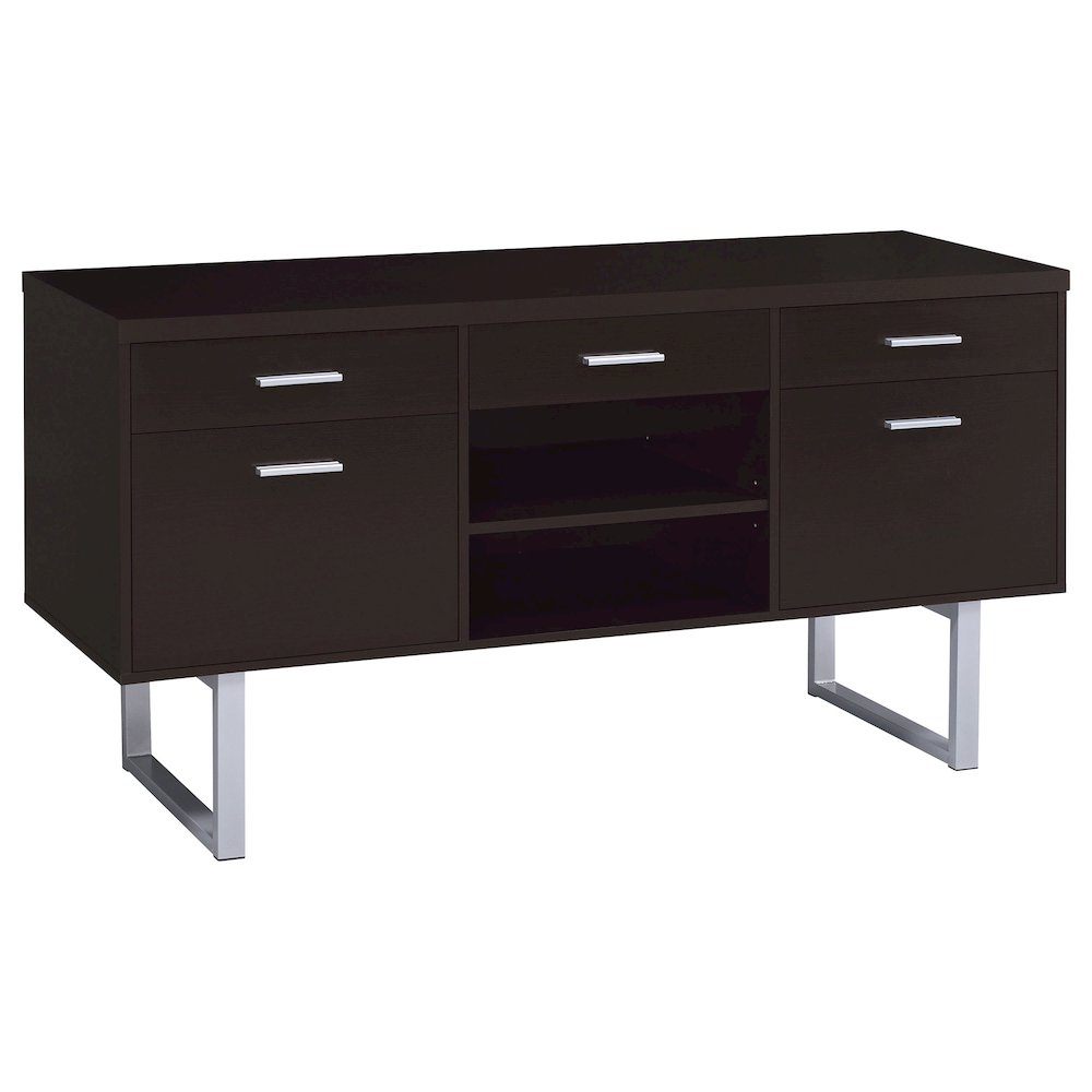 Lawtey 5-drawer Home Office Storage Credenza Cappuccino. Picture 1
