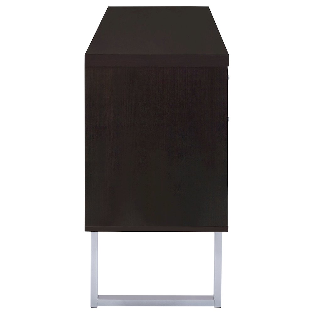 Lawtey 5-drawer Home Office Storage Credenza Cappuccino. Picture 10