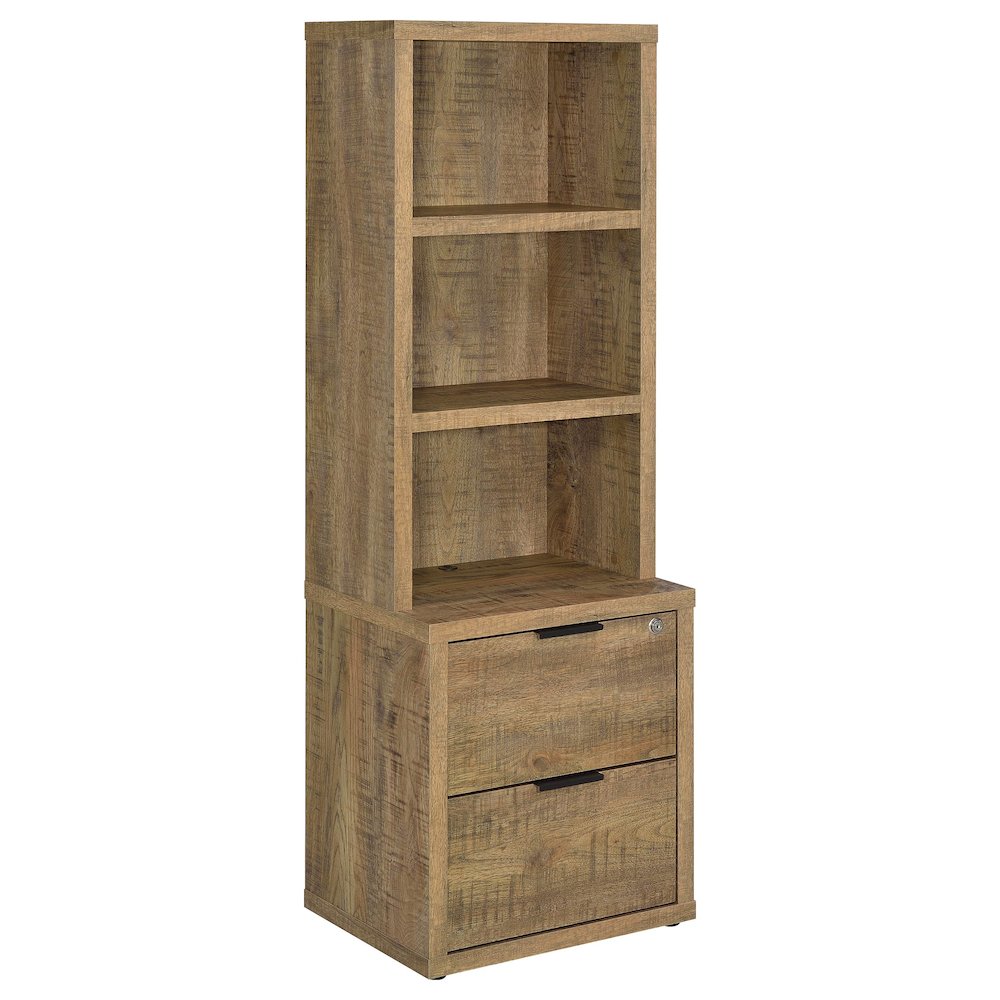 Westpark 3-piece Wall Unit Bookcase Set with USB Mango. Picture 2