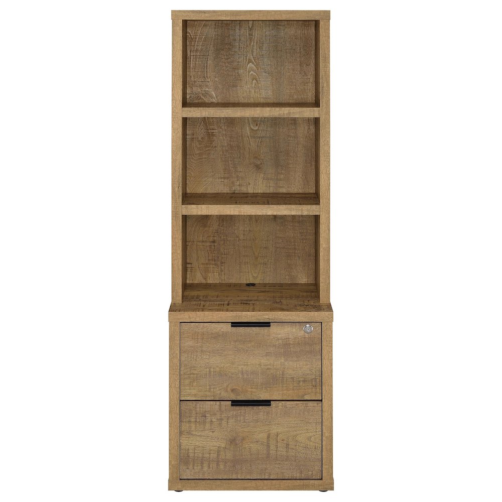 Westpark 3-piece Wall Unit Bookcase Set with USB Mango. Picture 4