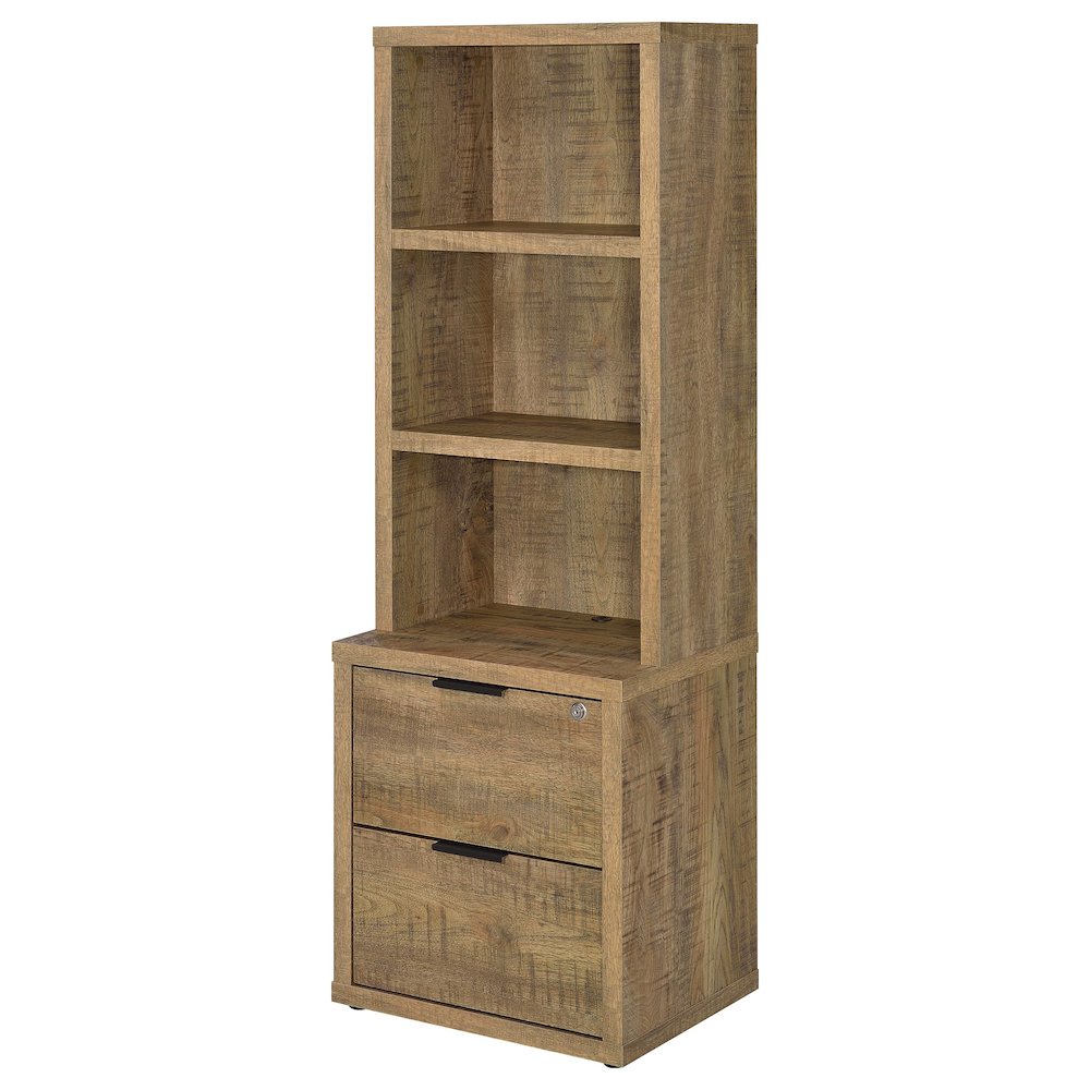 Westpark 3-piece Wall Unit Bookcase Set with USB Mango. Picture 5