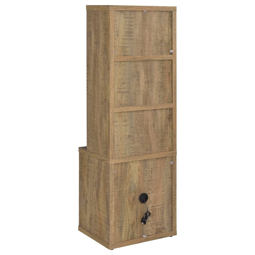 Westpark 3-piece Wall Unit Bookcase Set with USB Mango. Picture 7