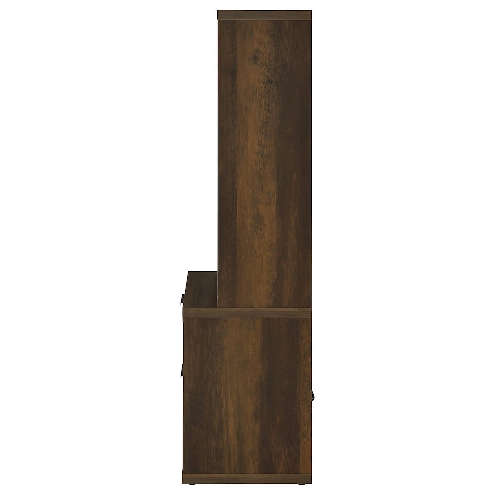Westpark 3-piece Wall Unit Bookcase Set with USB Dark Pine. Picture 6