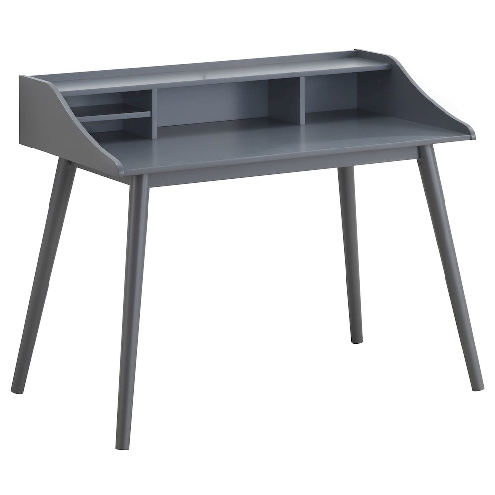 Percy 45-inch 4-compartment Writing Desk Grey. Picture 1