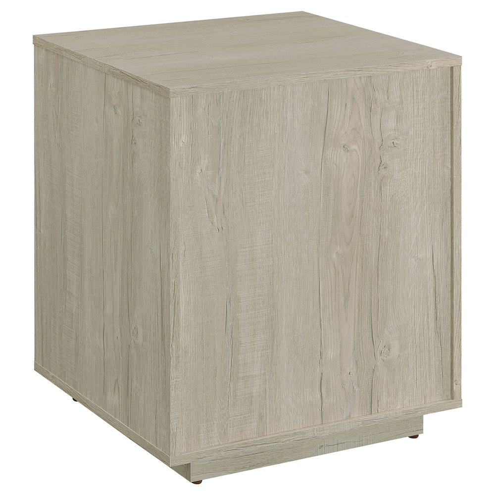 Loomis 3-drawer Home Office File Cabinet Whitewashed Grey. Picture 7