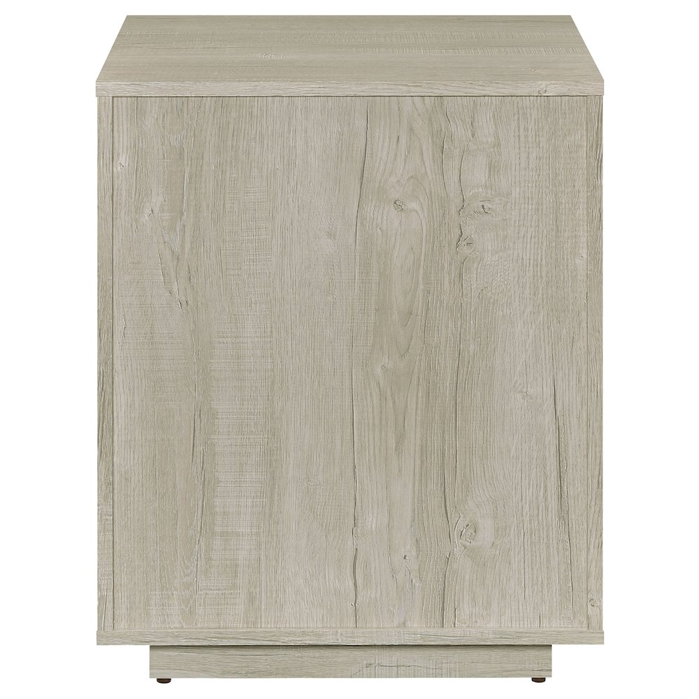 Loomis 3-drawer Home Office File Cabinet Whitewashed Grey. Picture 8