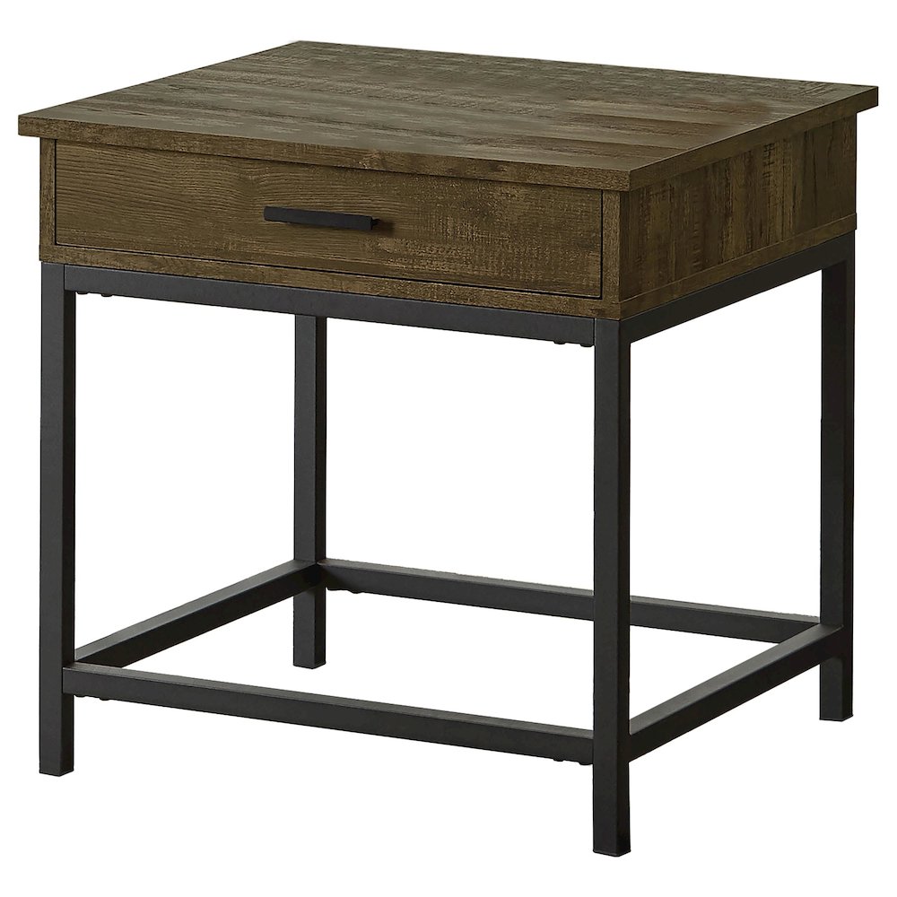 Byers 2-piece Lift Top Coffee and End Table Set Brown Oak. Picture 4