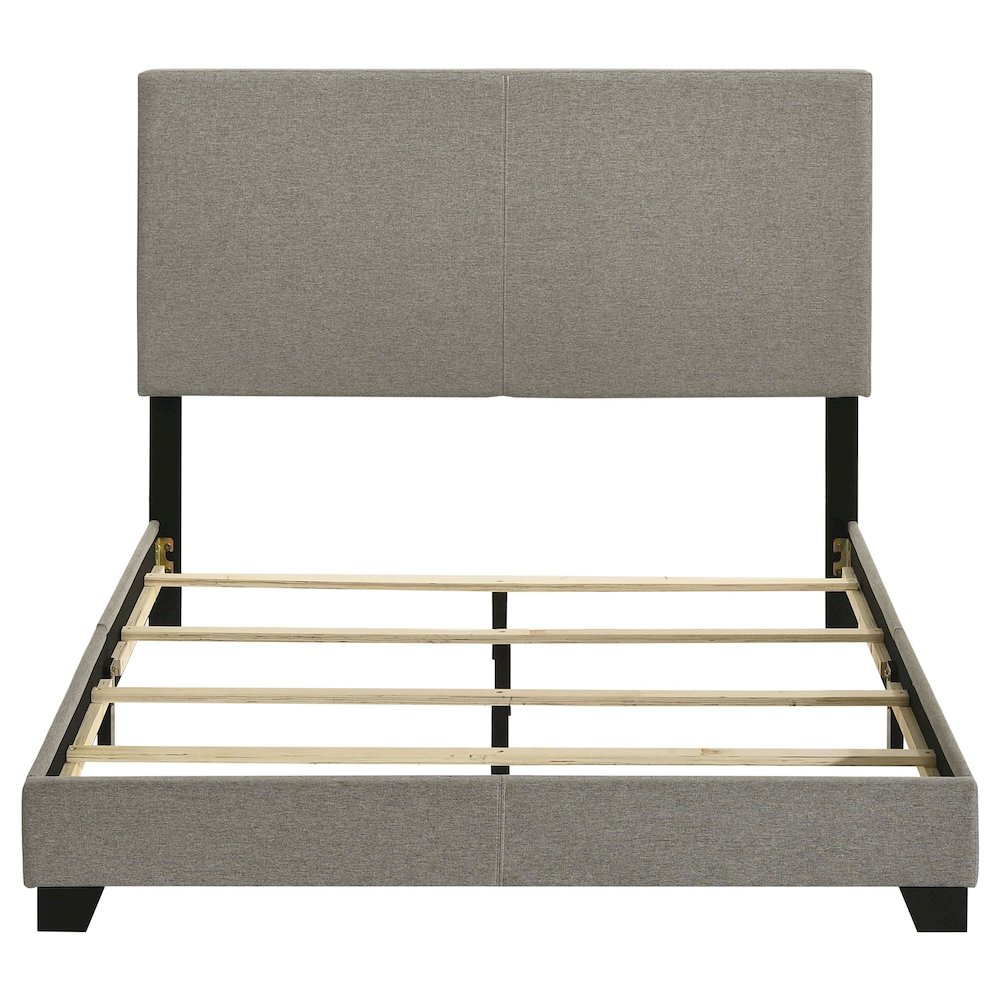 Dorian Fabric Upholstered Full Panel Bed Taupe. Picture 5