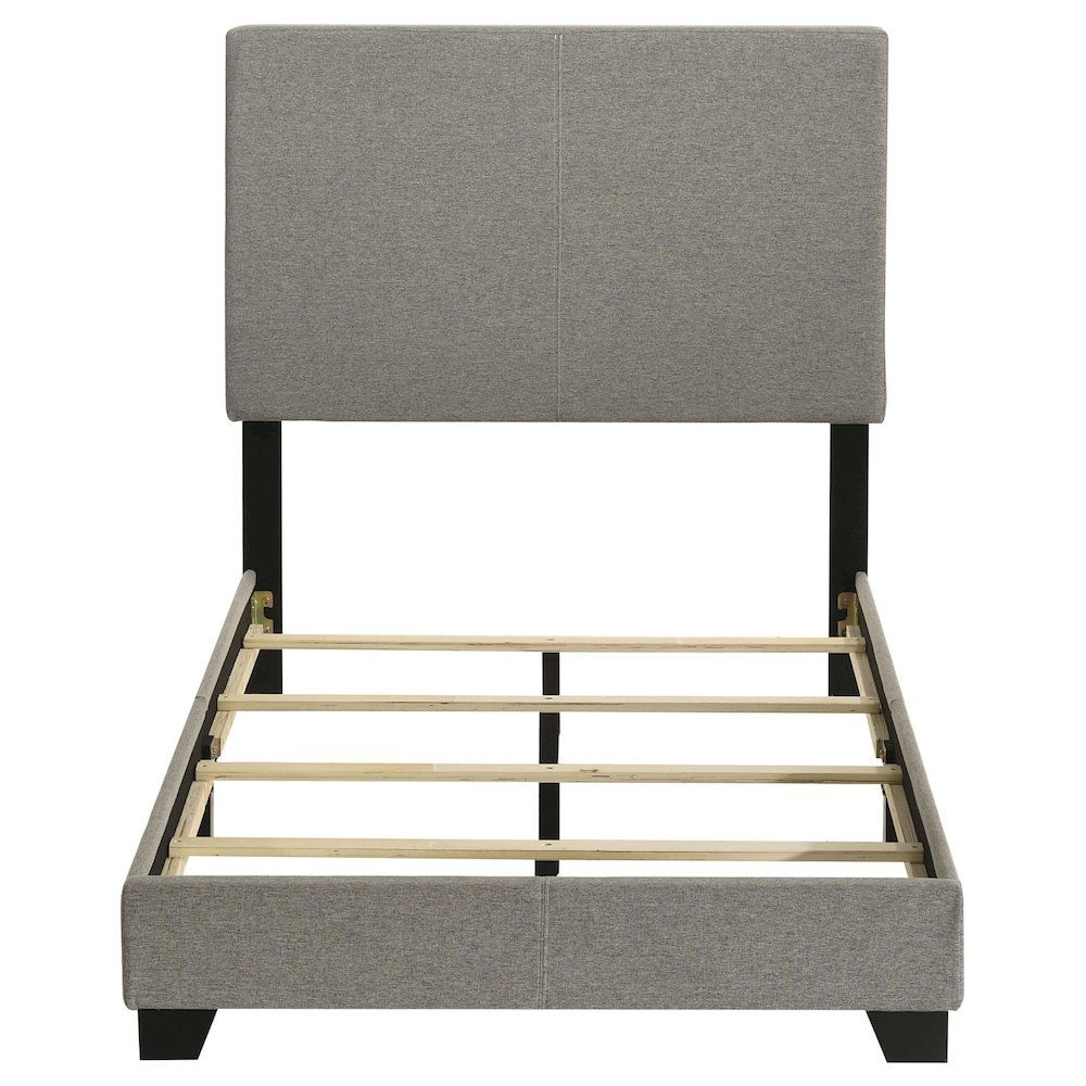Dorian Fabric Upholstered Twin Panel Bed Taupe. Picture 5