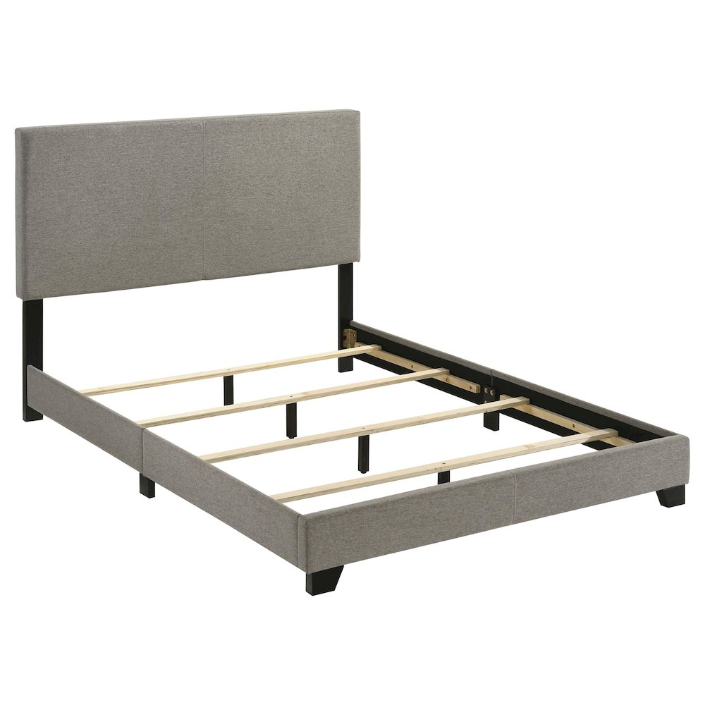 Dorian Fabric Upholstered Full Panel Bed Taupe. Picture 4