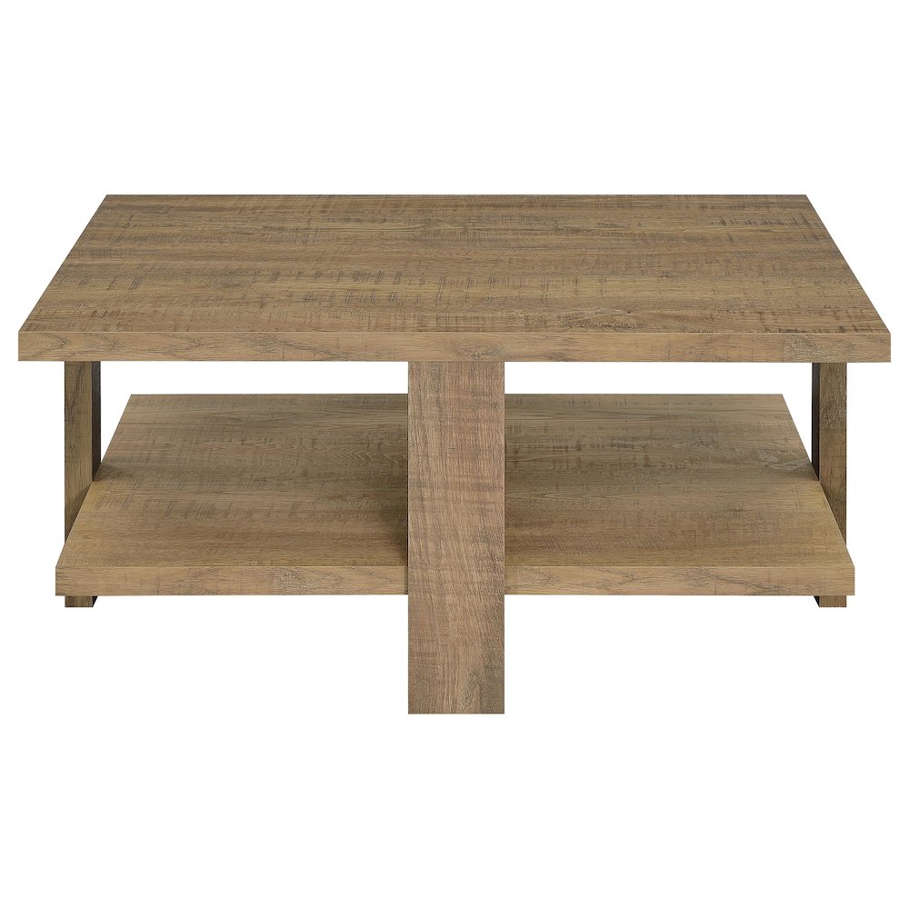 Dawn 2-piece Round Coffee and End Table Set Mango Brown. Picture 7