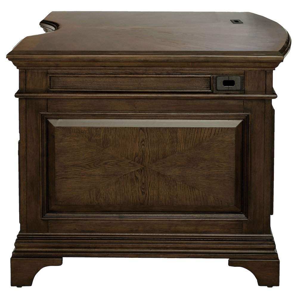 Hartshill 72-inch 7-drawer Executive Desk Burnished Oak. Picture 5
