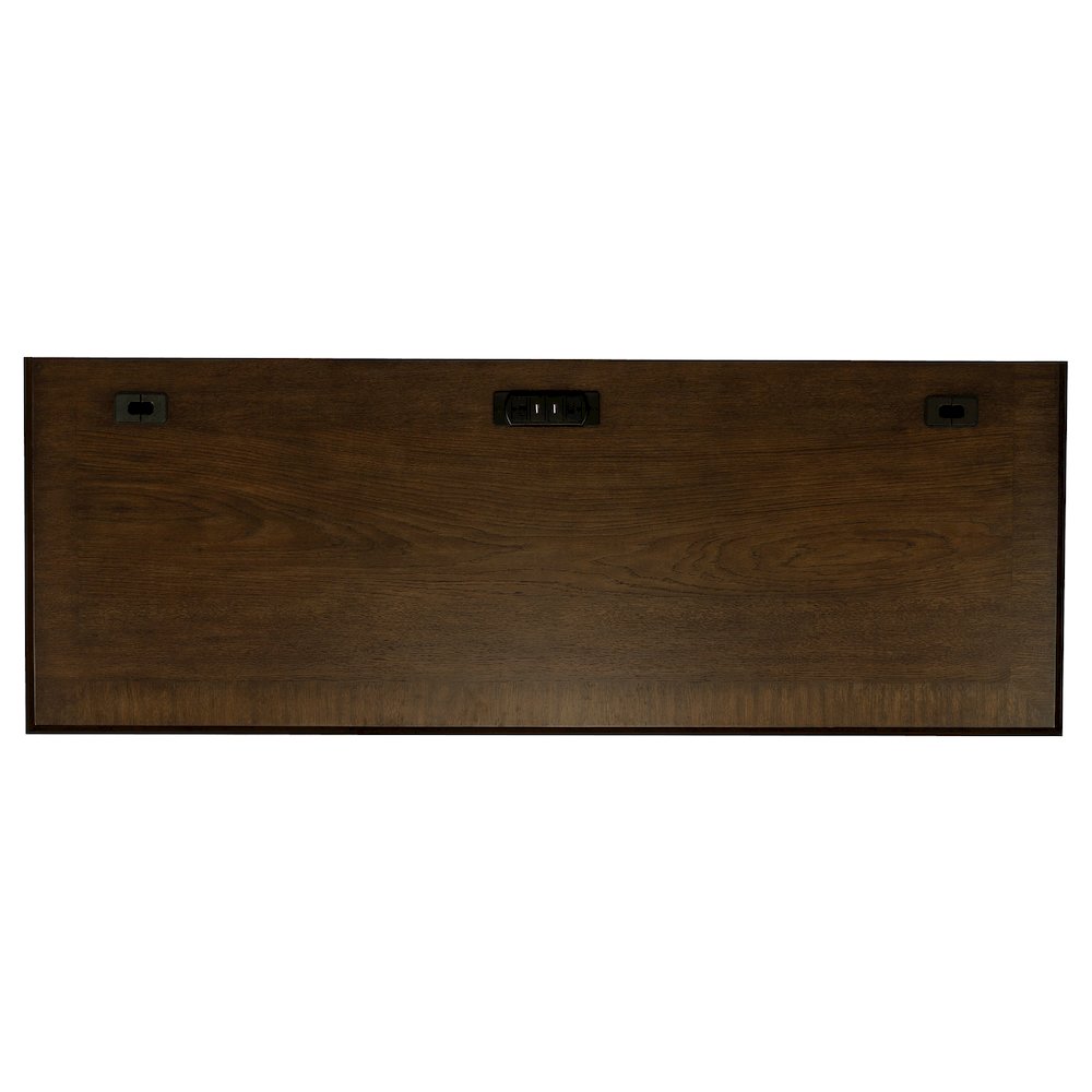 Hartshill 66-inch 5-drawer Credenza Office Desk Burnish Oak. Picture 11