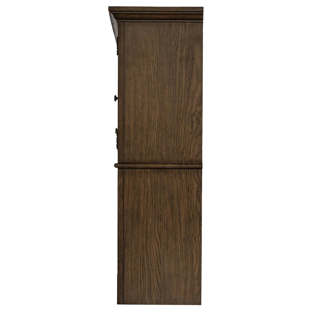 Hartshill 2-Door Hutch With Shelves Burnished Oak. Picture 5
