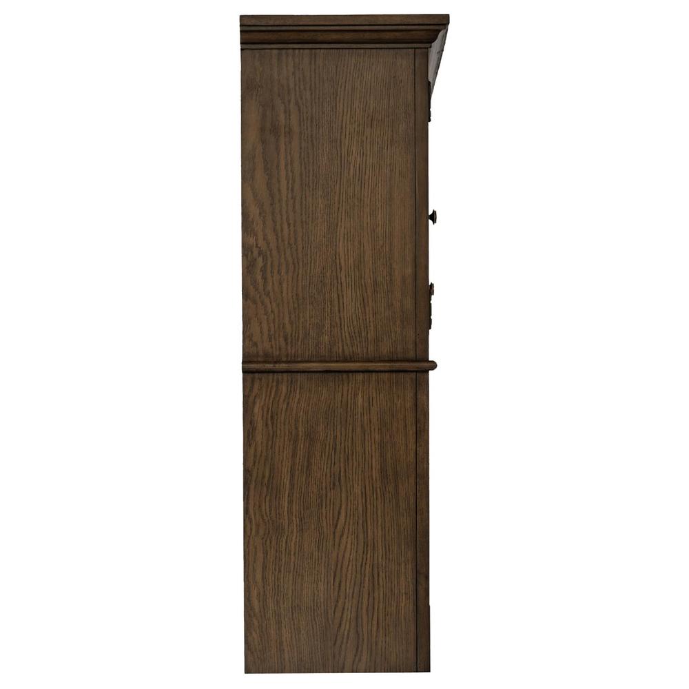 Hartshill 2-Door Hutch With Shelves Burnished Oak. Picture 8