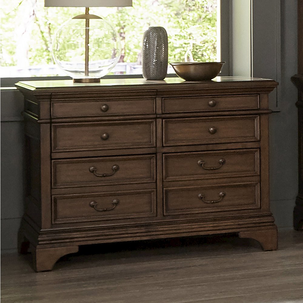 Hartshill 5-drawer Home Office File Cabinet Burnished Oak. Picture 3