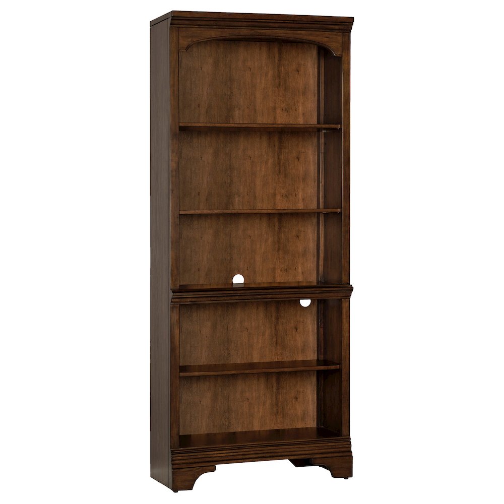 Hartshill 78-inch 5-shelf Bookcase Burnished Oak. Picture 1