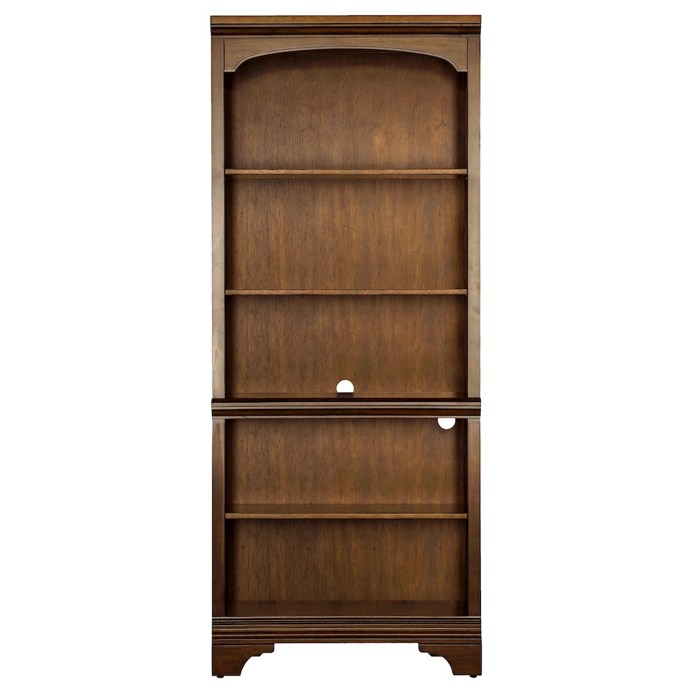Hartshill 78-inch 5-shelf Bookcase Burnished Oak. Picture 3
