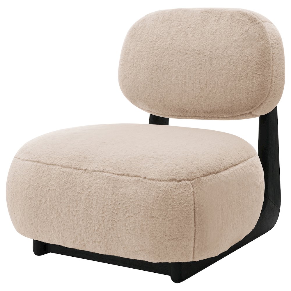 Duffie Upholstered Armless Accent Chair Camel. Picture 4