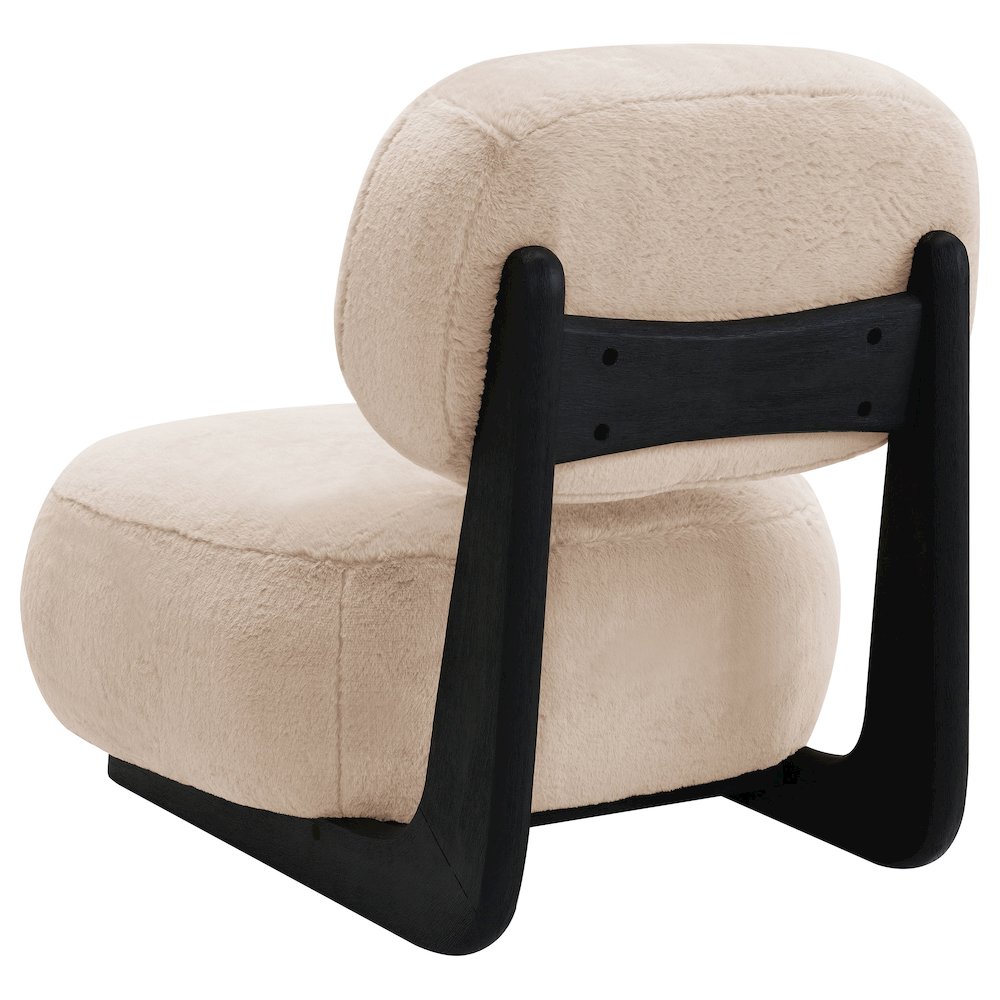 Duffie Upholstered Armless Accent Chair Camel. Picture 6