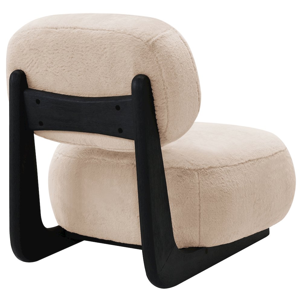 Duffie Upholstered Armless Accent Chair Camel. Picture 7