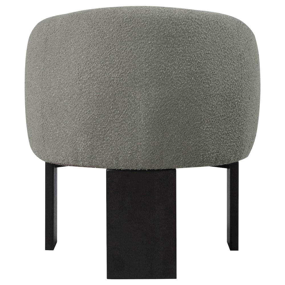 Valdez Boucle Upholstered Barrel Back Accent Chair Brown. Picture 7