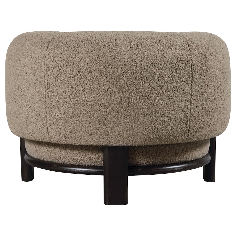Lawler Upholstered Barrel Back Accent Chair Mushroom. Picture 7
