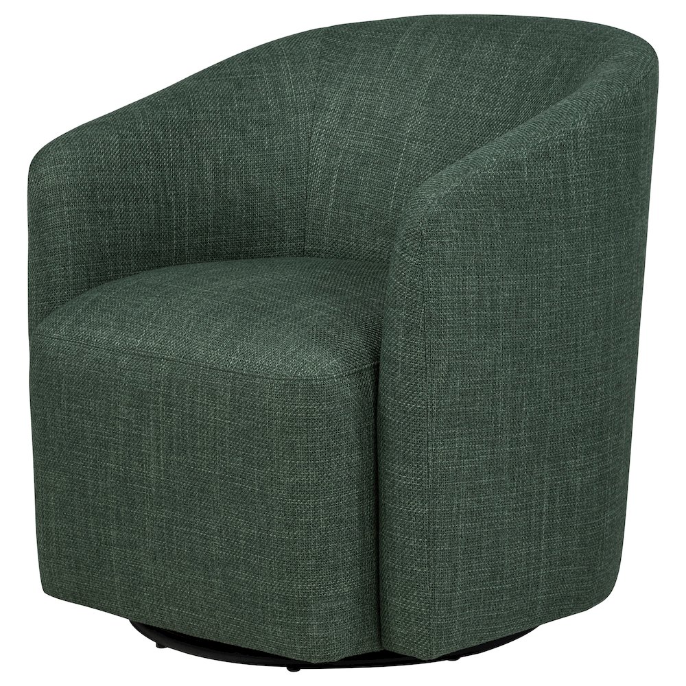 Mossbrook Fabric Upholstered Swivel Accent Chair Green. Picture 4