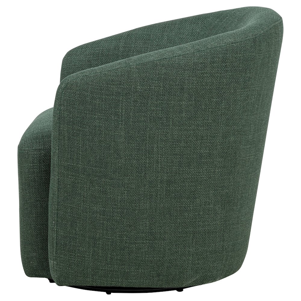 Mossbrook Fabric Upholstered Swivel Accent Chair Green. Picture 5