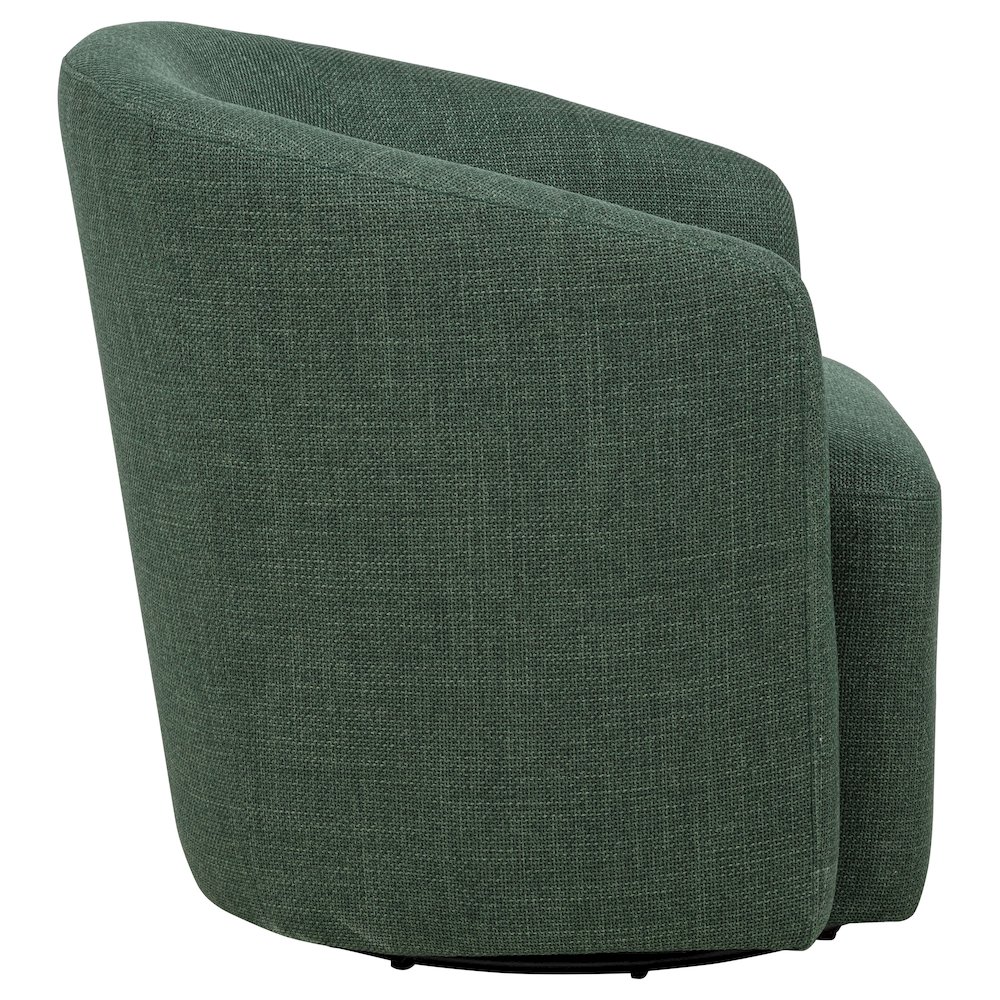 Mossbrook Fabric Upholstered Swivel Accent Chair Green. Picture 8