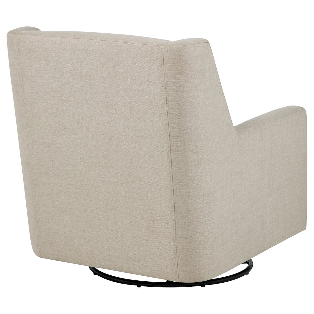 Sorrel Fabric Upholstered Swivel Glider Arm Chair Latte. Picture 7